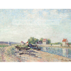 Alfred Sisley Kanał Loing w Saint-Mammes — produkt cyfrowy do pobrania