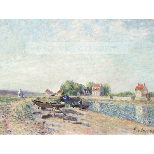 Alfred Sisley Kanał Loing w Saint-Mammes — produkt cyfrowy do pobrania