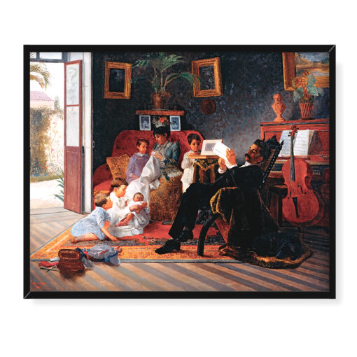 Almeida Junior Scena rodzinna 50x40