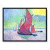 Andre Derain Czerwone żaglówki 40×30 w RAMIE Andre Derain Czerwone żaglówki 40×30 w RAMIE