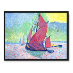 Andre Derain Czerwone żaglówki 40x30