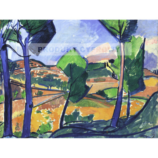 Andre Derain Krajobraz z Prowansji Francja — produkt cyfrowy do pobrania