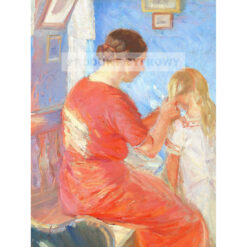 Anna Ancher Mama zaplata włosy dziecka — produkt cyfrowy do pobrania