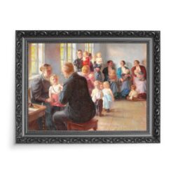 Anna Ancher Szczepienie 70x50 wydruk na płótnie CANVAS
