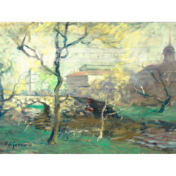 Arthur Clifton Goodwin Widok na Boston Fens Fogg — produkt cyfrowy do pobrania