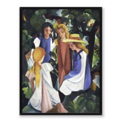 August Macke Cztery dziewczyny 30x40