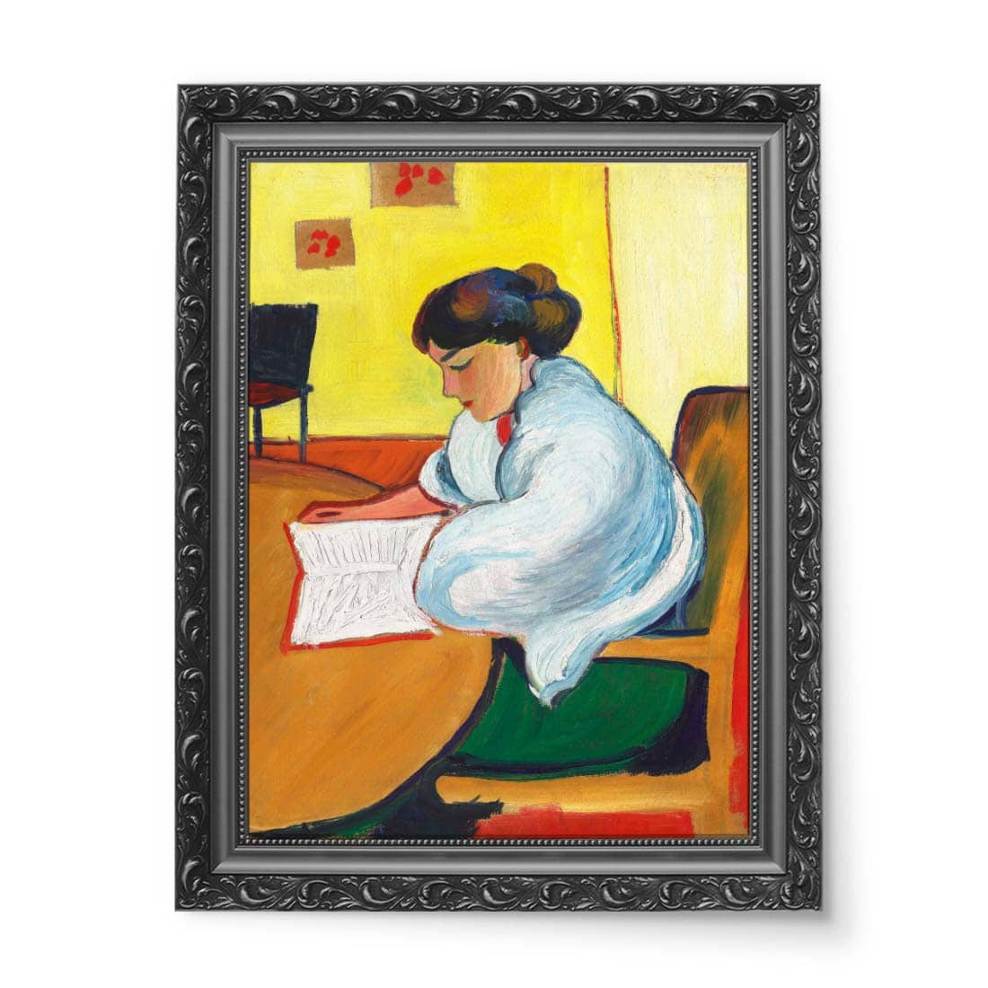 August Macke Czytająca dziewczyna 50x70 wydruk na płótnie CANVAS