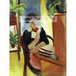 August Macke Czytająca kobieta — produkt cyfrowy do pobrania