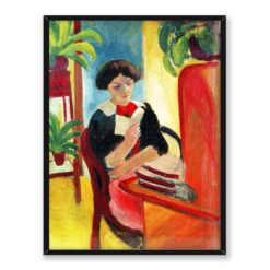 August Macke Czytająca kobieta 30x40