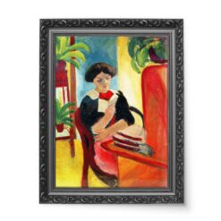August Macke Czytająca kobieta 50x70 wydruk na płótnie CANVAS