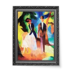 August Macke Ludzie nad błękitnym jeziorem 50x70 wydruk na płótnie CANVAS