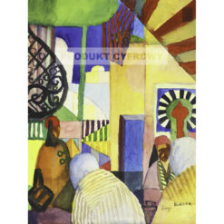 August Macke Na bazarze — produkt cyfrowy do pobrania