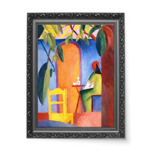 August Macke Turecka kawiarnia 50x70 wydruk na płótnie CANVAS