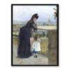 Berthe Morisot Kobieta i dziecko na balkonie 30×40