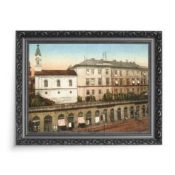 Bielsko-Biała Ulica Zamkowa 70x50 wydruk na płótnie CANVAS
