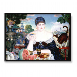 Boris Kustodiev Żona kupca przy herbacie 70x50