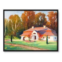 Bronisława Rychter-Janowska Dworek jesienią 40x30