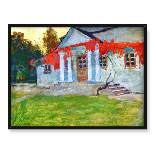 Bronisława Rychter-Janowska Dworek Już jesień 40x30