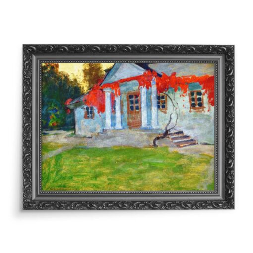 Bronisława Rychter-Janowska Dworek Już jesień 70x50 wydruk na płótnie CANVAS