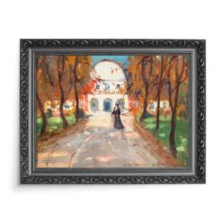 Bronisława Rychter-Janowska Przed dworkiem 70×50 wydruk na płótnie CANVAS