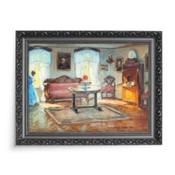 Bronisława Rychter-Janowska U babuni 70×50 wydruk na płótnie CANVAS