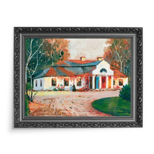 Bronisława Rychter-Janowska W ogrodzie 70x50 wydruk na płótnie CANVAS 2