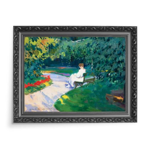 Bronisława Rychter-Janowska W parku 70x50 wydruk na płótnie CANVAS