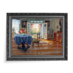 Bronisława Rychter-Janowska W salonie 70×50 wydruk na płótnie CANVAS