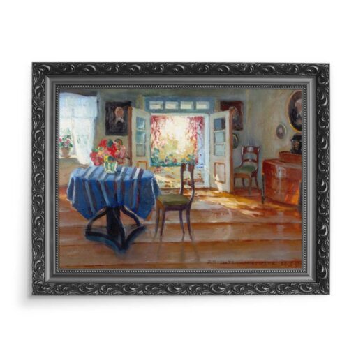 Bronisława Rychter-Janowska W salonie 70x50 wydruk na płótnie CANVAS