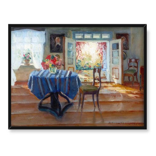Bronisława Rychter-Janowska W saloniku 40x30 w RAMIE