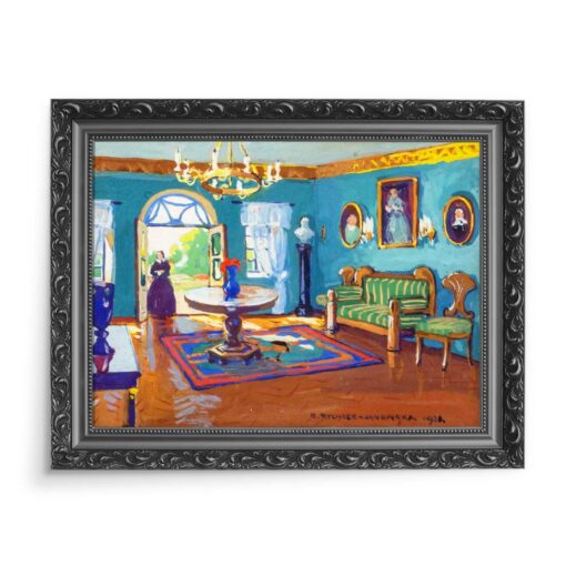 Bronisława Rychter-Janowska W saloniku 70x50 wydruk na płótnie CANVAS