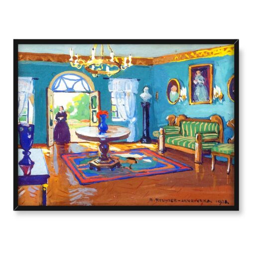 Bronisława Rychter-Janowska W starym dworku 40x30 w RAMIE