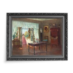 Bronisława Rychter-Janowska Wnętrze domu 2 70×50 wydruk na płótnie CANVAS