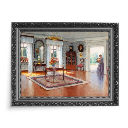 Bronisława Rychter-Janowska Wnętrze domu 70x50 wydruk na płótnie CANVAS