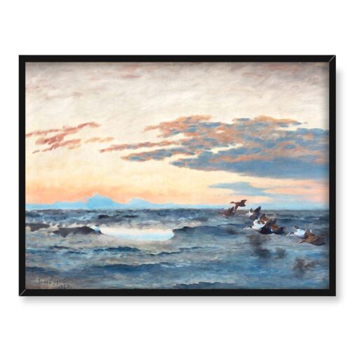 Bruno Liljefors Plaki nad morzem 2 40x30