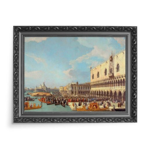 Canaletto Powitanie ambasadora w pałcu dożów 70x50 wydruk na płótnie CANVAS