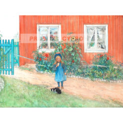 Carl Larsson Brita kot i kanapka — produkt cyfrowy do pobrania