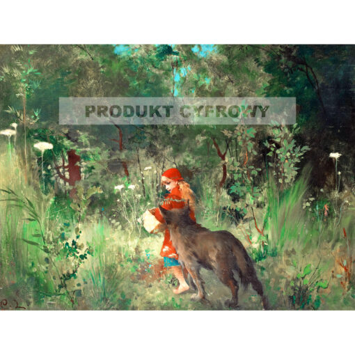 Carl Larsson Czerwony Kapturek — produkt cyfrowy do pobrania