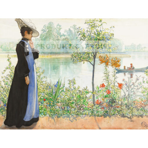Carl Larsson Karin przy brzegu — produkt cyfrowy do pobrania