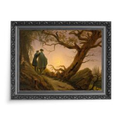 Caspar David Friedrich Dwaj mężczyźni obserwujący księżyc 70x50 wydruk na płótnie CANVAS