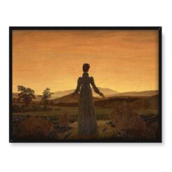 Caspar David Friedrich Kobieta na tle zachodzącego słońca 40x30