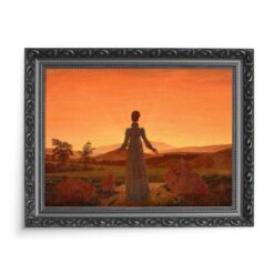 Caspar David Friedrich Kobieta na tle zachodzącego słońca 70x50 wydruk na płótnie CANVAS