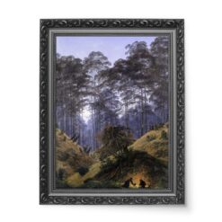 Caspar David Friedrich Las w świetle księżyca 50x70 wydruk na płótnie CANVAS