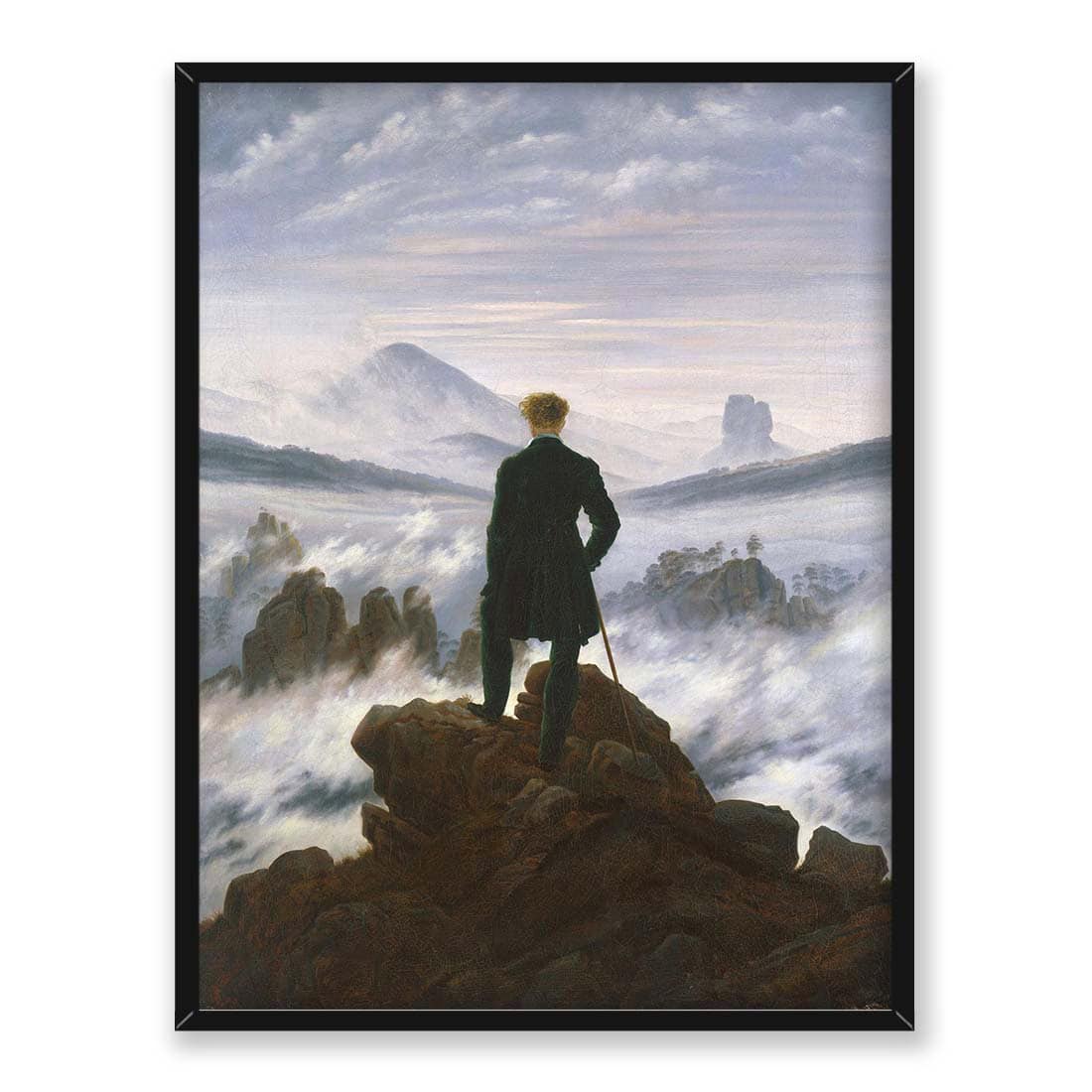 Caspar David Friedrich Wędrowiec ponad morzem mgły 30x40