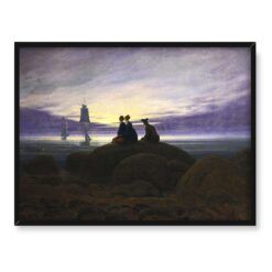 Caspar David Friedrich Wschód księżyca nad morzem 40x30