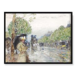 Childe Hassam Nowy Jork aleja w deszczowy dzień 40x30