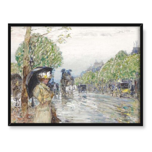 Childe Hassam Nowy Jork aleja w deszczowy dzień 40x30
