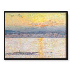 Childe Hassam Zachód słońca Maine impresjonizm 40x30