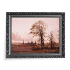 Christen Kobke Jesienny krajobraz Zamek Fredriksborg 70x50 wydruk na płótnie CANVAS