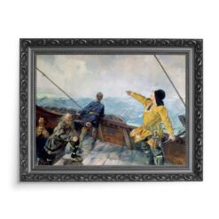 Christian Krohg Leiv Eirikson odkrywa Amerykę 70x50 wydruk na płótnie CANVAS